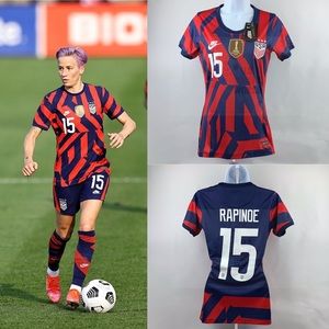 🌟 2021 USA Women’s Away Soccer Jersey Rapinoe #15
